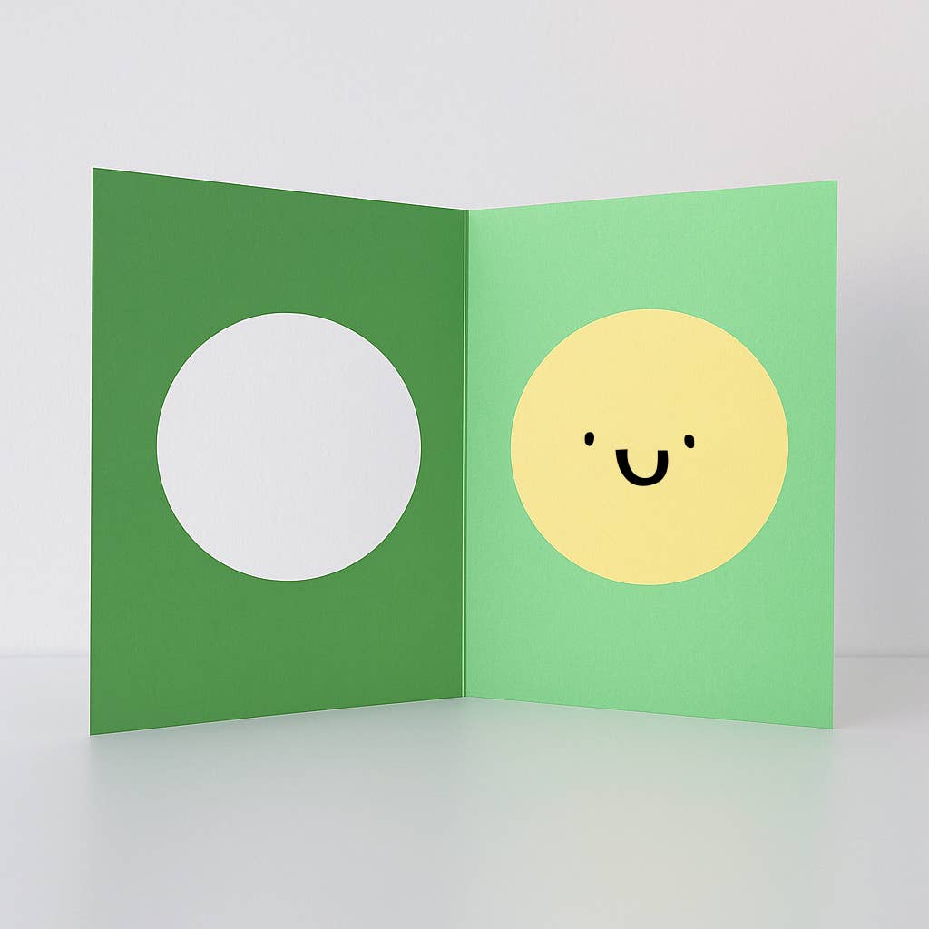 Rumble Cards - Happy Face - Die Cut Cards - Fun - Birthday Cards - Cute