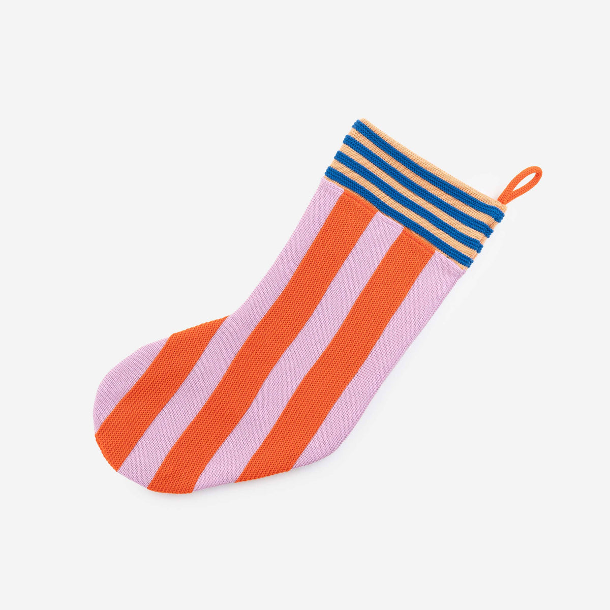VERLOOP - Super Stripe Holiday Stocking: Poppy Lilac