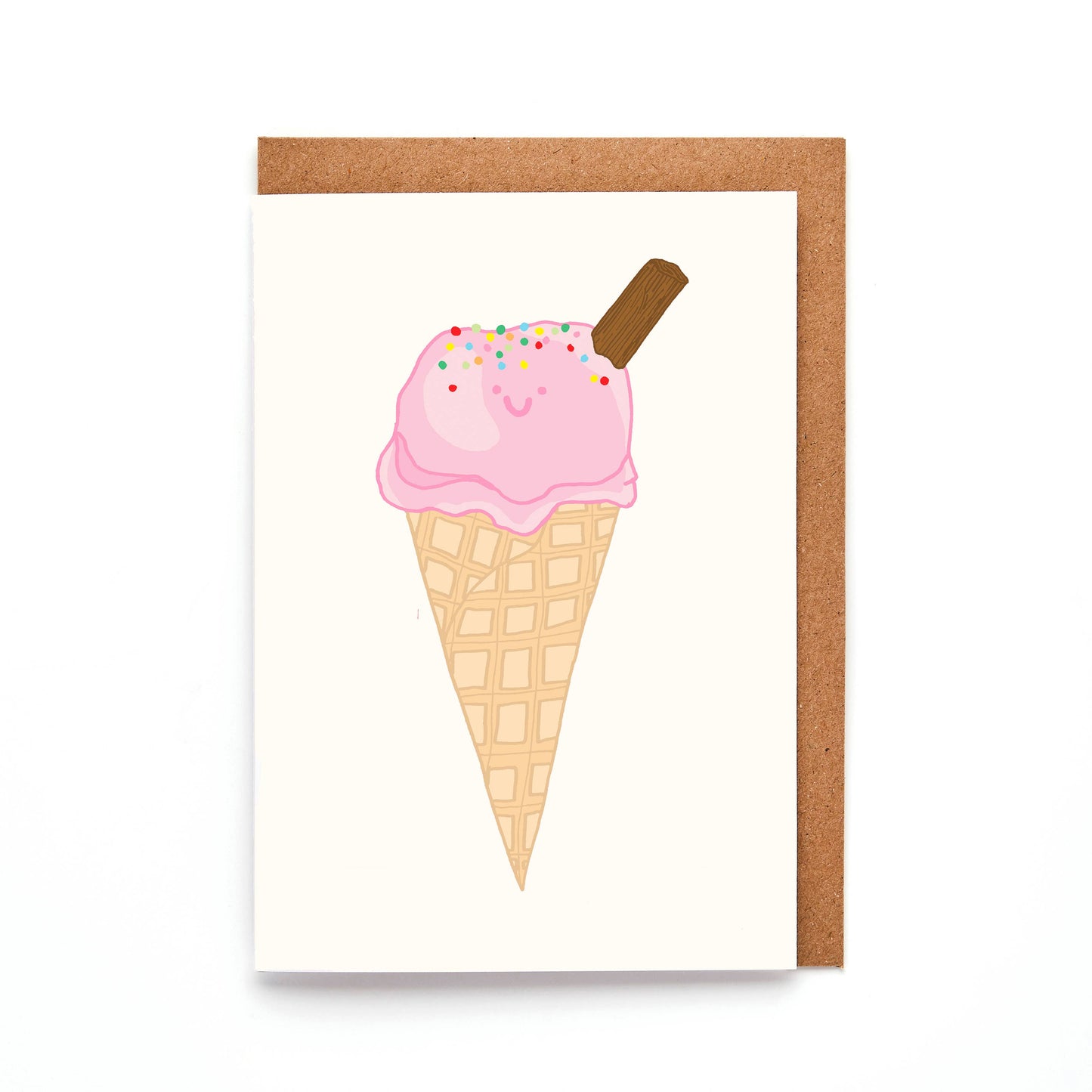 You've Got Pen On Your Face - Ice Cream Mini Card | Cute Birthday Card | A7 Greeting Card
