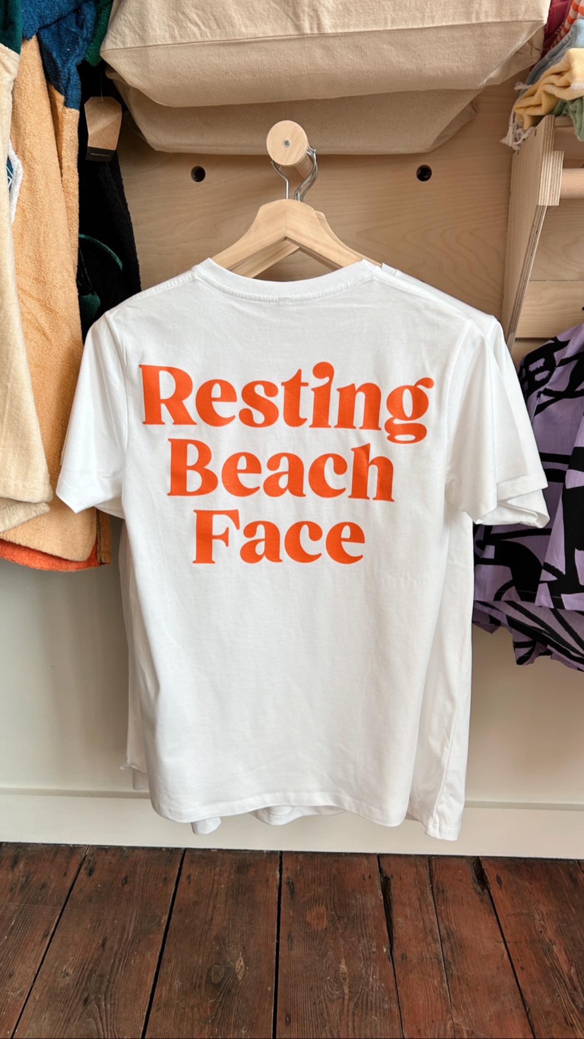 Resting Beach Face Slogan T-shirt