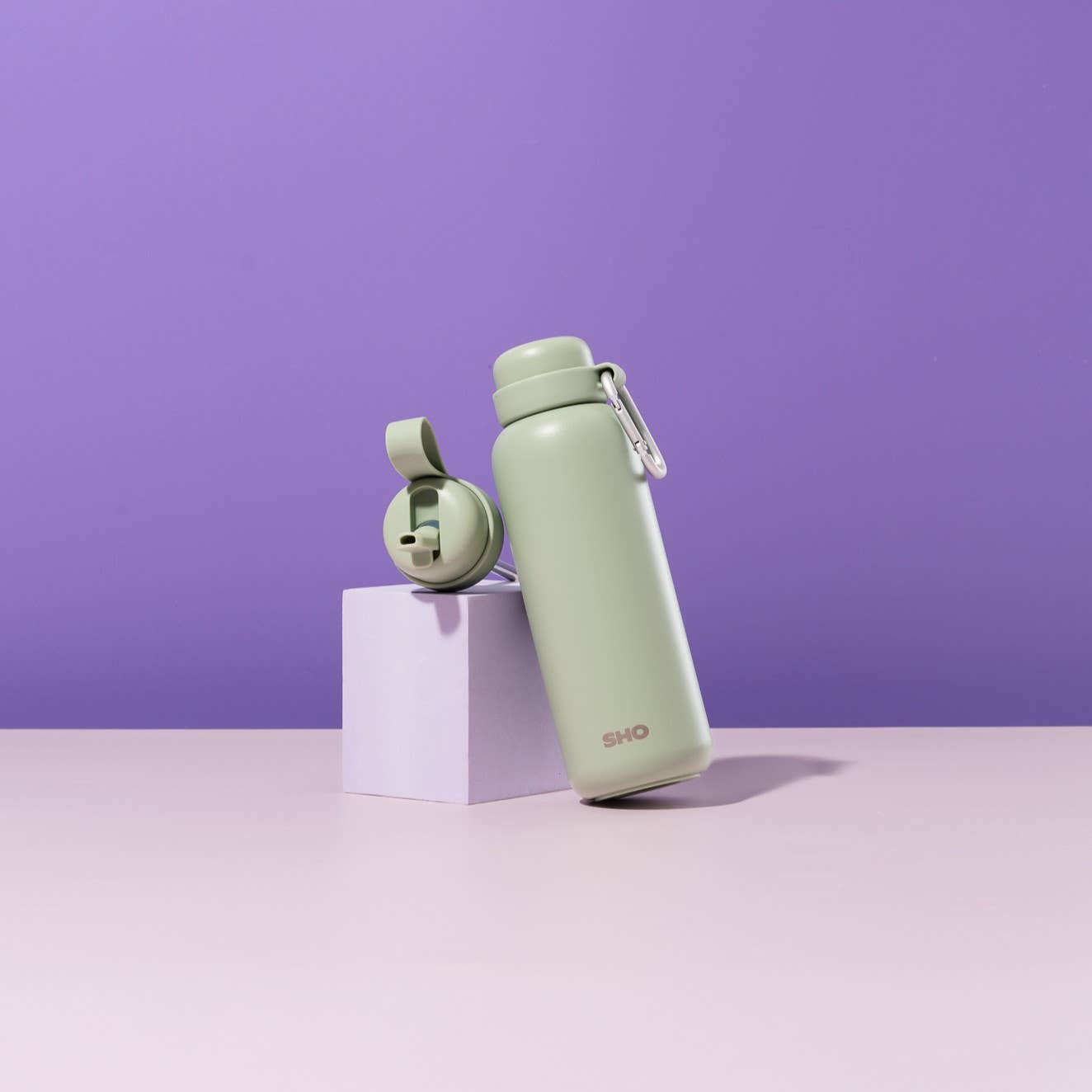 SHO - Newt┃Premium Insulated Water Bottle: Pistachio / 500ml