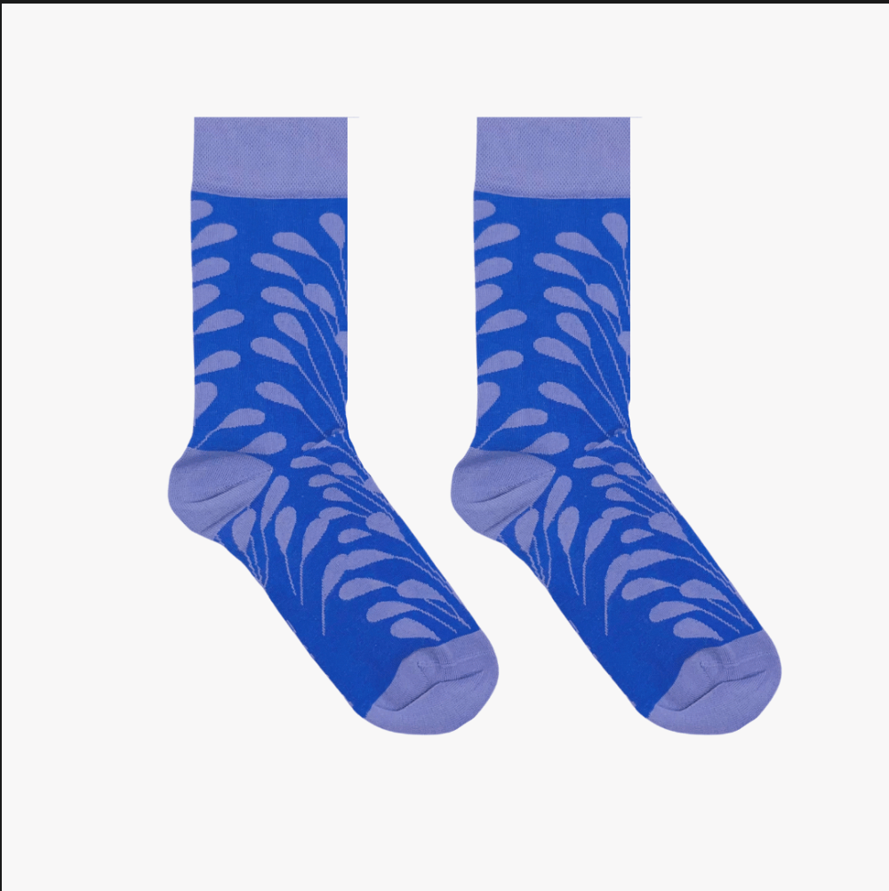 Afropop Socks - Peacock Purple