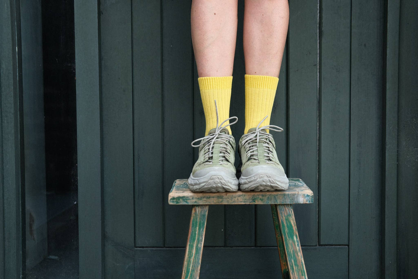 Sock Sisters - Yellow Wide Rib Socks