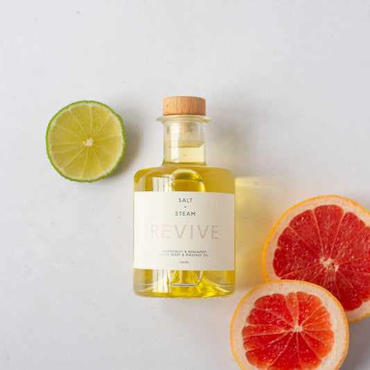 Salt + Steam - Revive - Grapefruit & Bergamot Bath & Body Oil 100ml