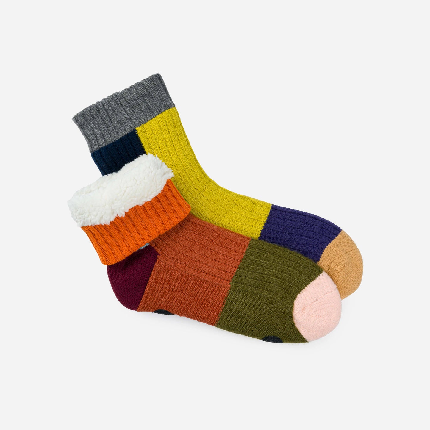 VERLOOP Mismatch House Socks: Desert