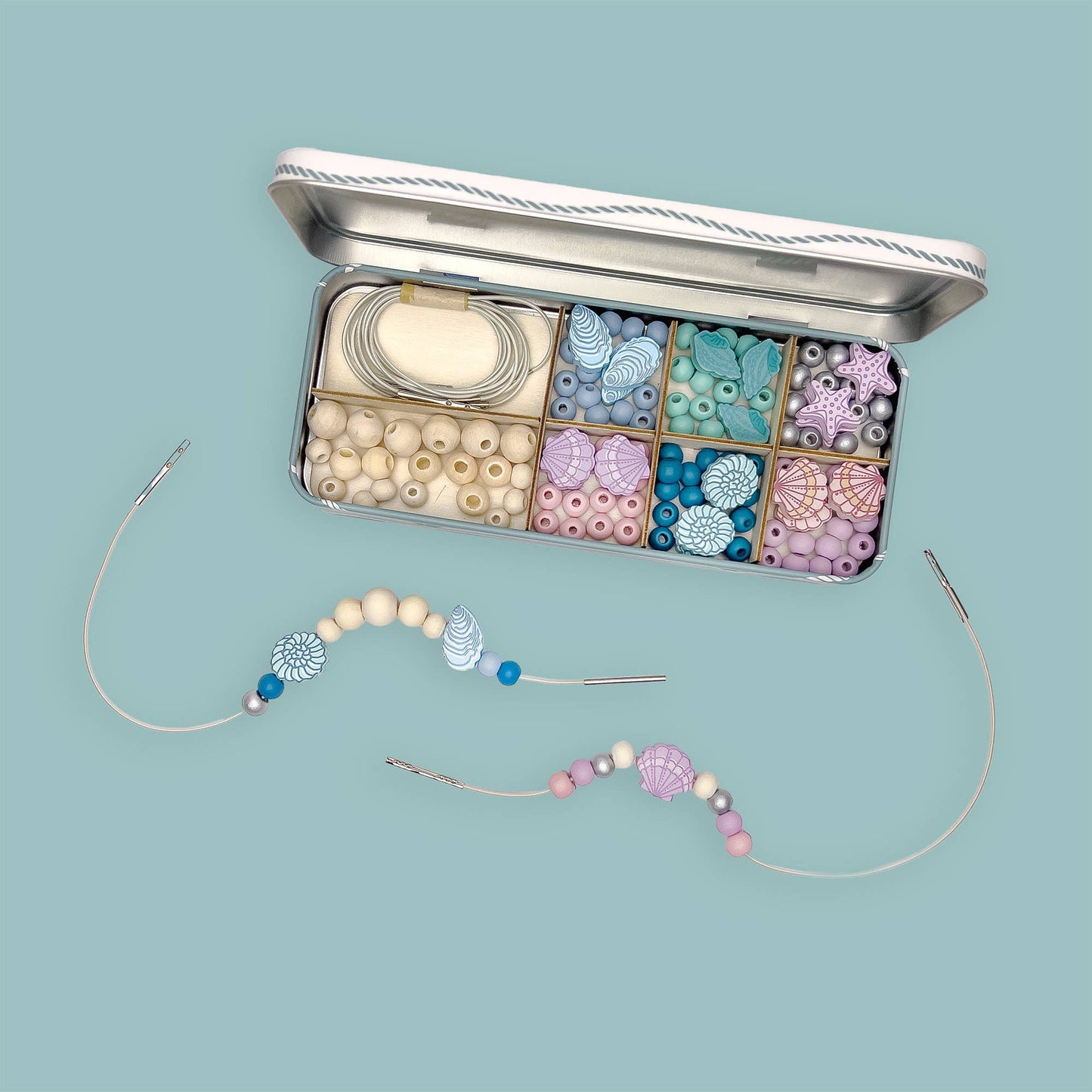 Cotton Twist Seashell Bracelet Bead Kit