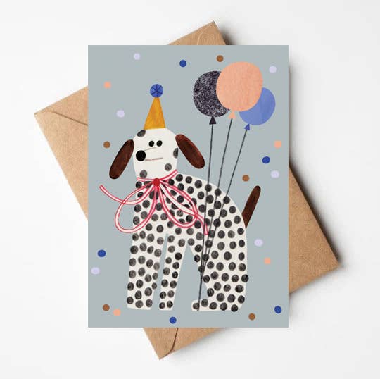 Daria Solak Illustrations - PARTY DOG card