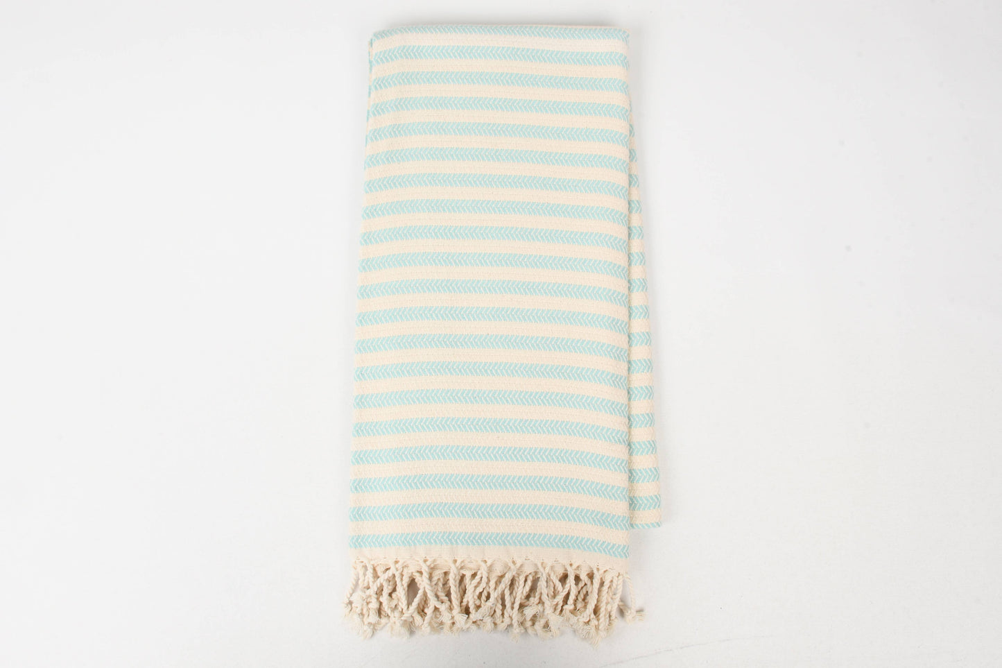 Handwoven Turkish Cotton Towel  - Mint
