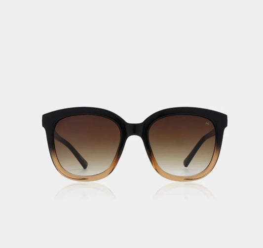 A.KJAERBEDE SUNGLASSES BILLY BLACK/BROWN TRANSPARENT