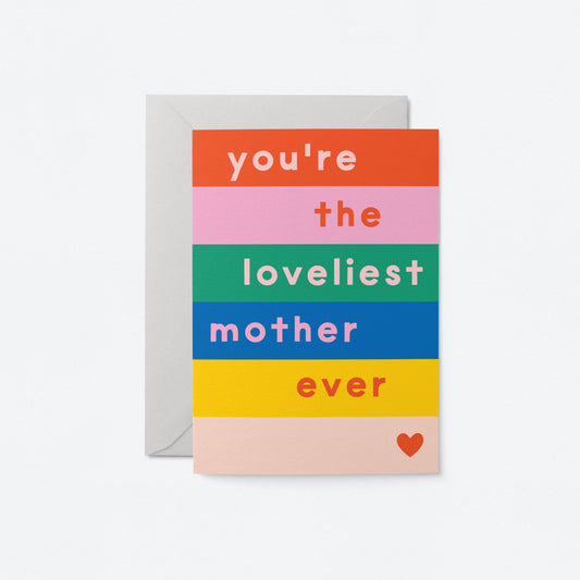 Graphic Factory - Loveliest Mother - Greeting card: Standard cello