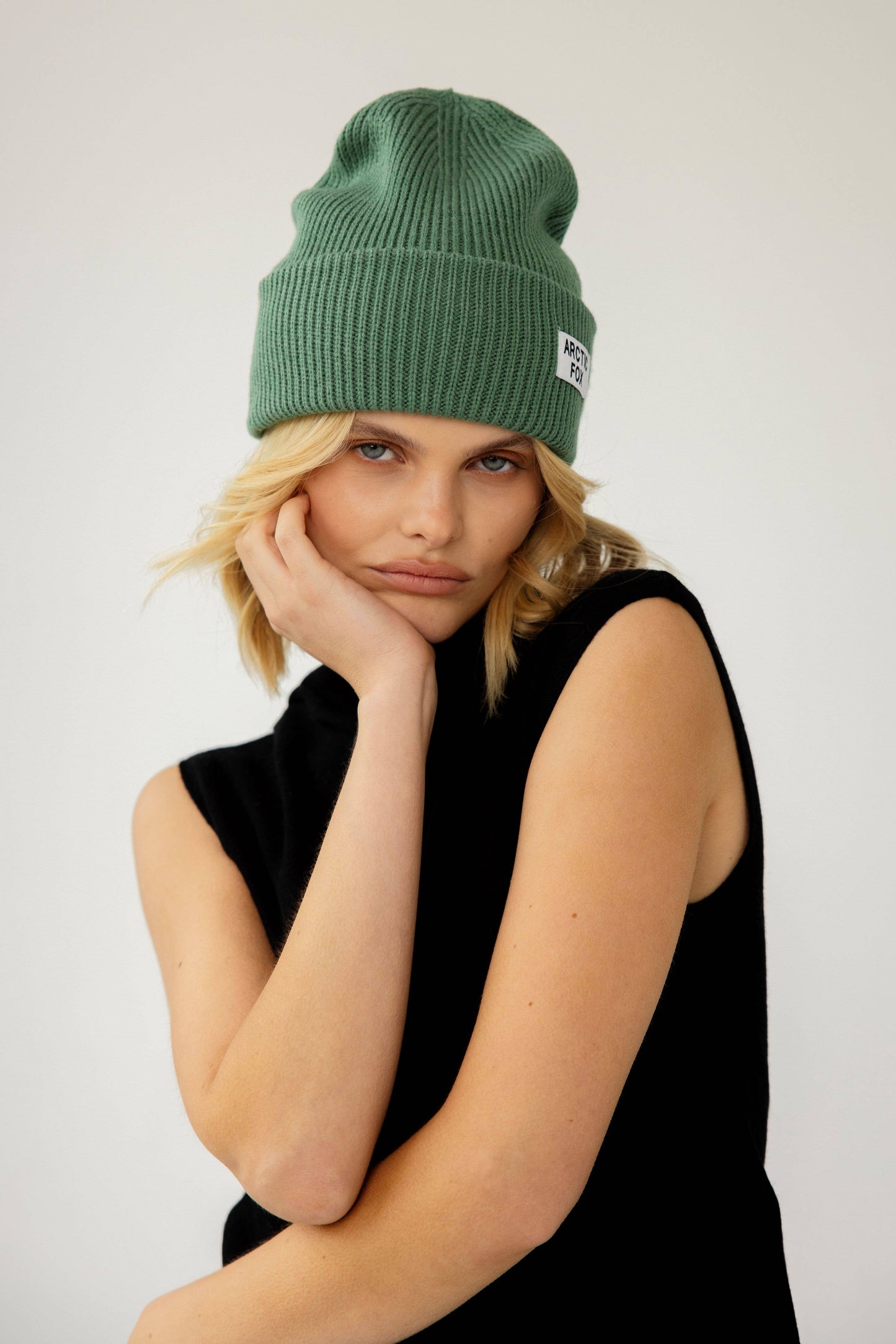 ARCTIC FOX & CO. - Recycled Bottle Beanie - Forest Fern - AW24