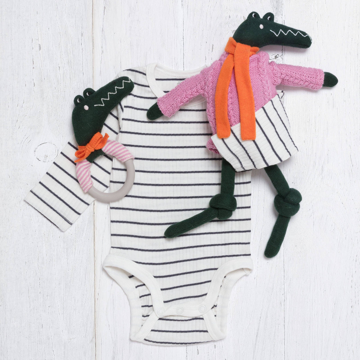 Sophie Home - Crocodile Teething Rattle
