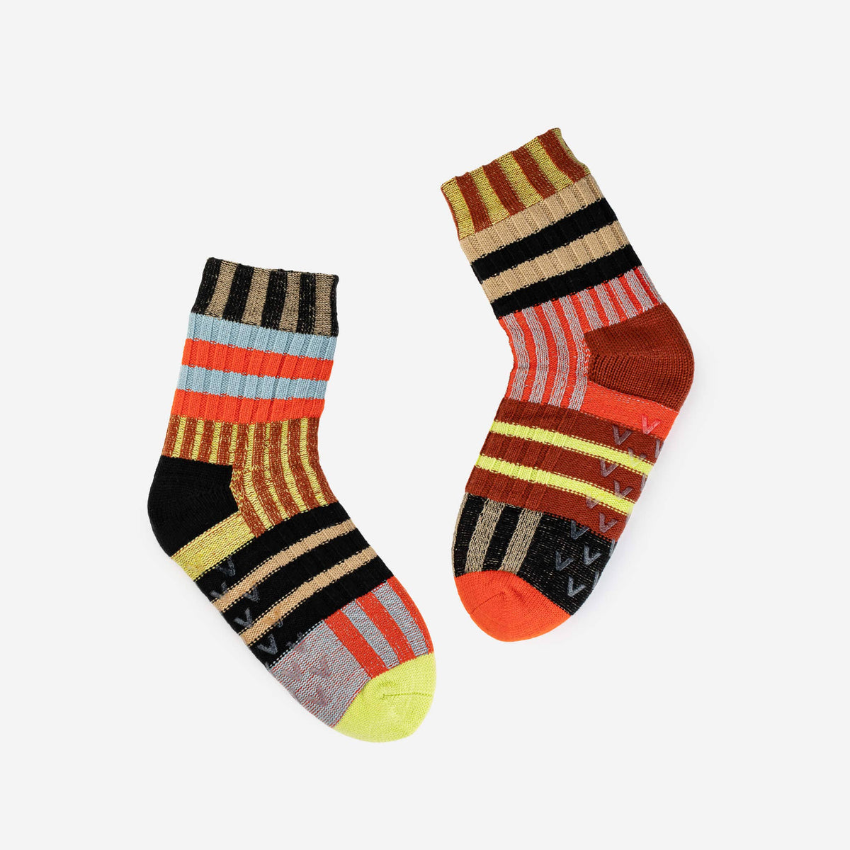 VERLOOP Patchwork Stripe House Socks: Sport