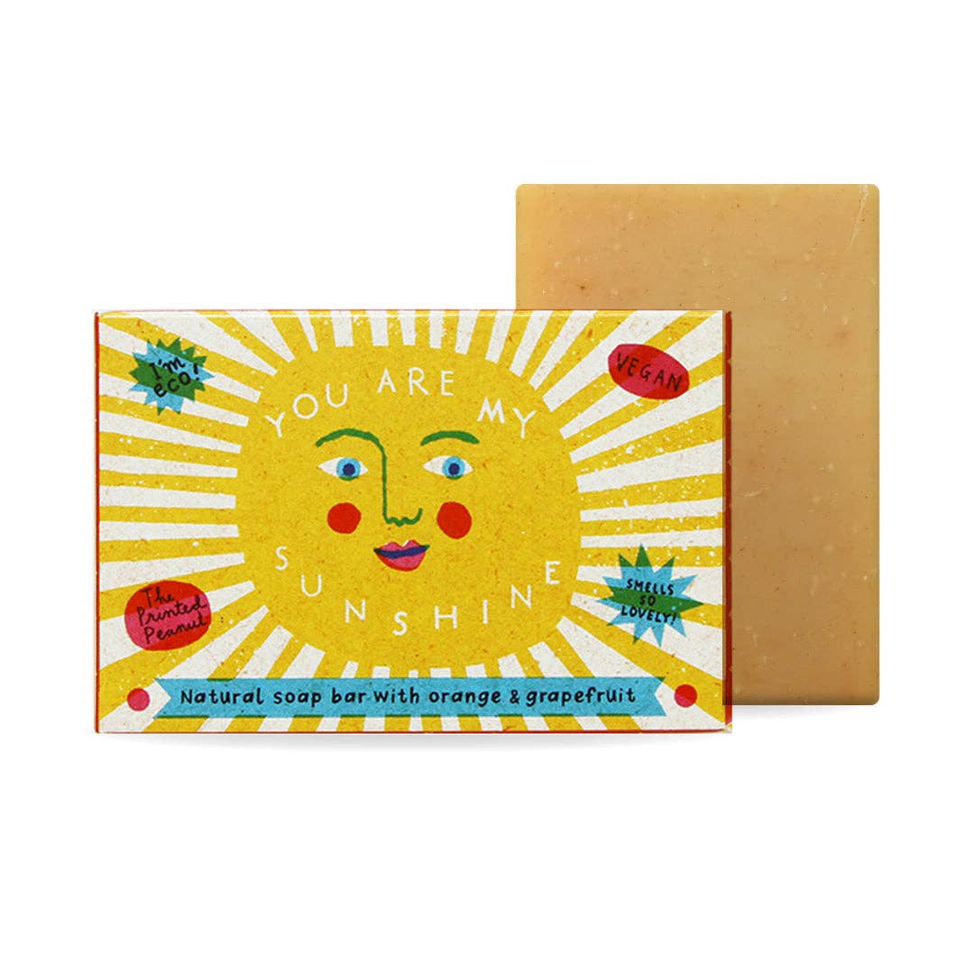 The Printed Peanut Homeware & Stationery - Sunshine Orange & Grapefruit Natural Handmade Soap Bar