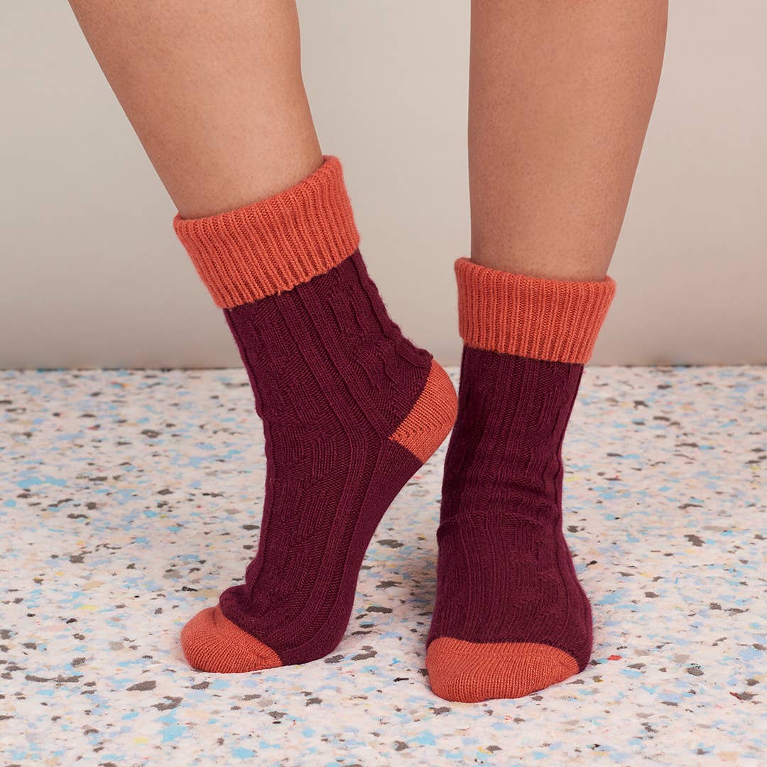 Catherine Tough Cashmere Blend Slouch Socks