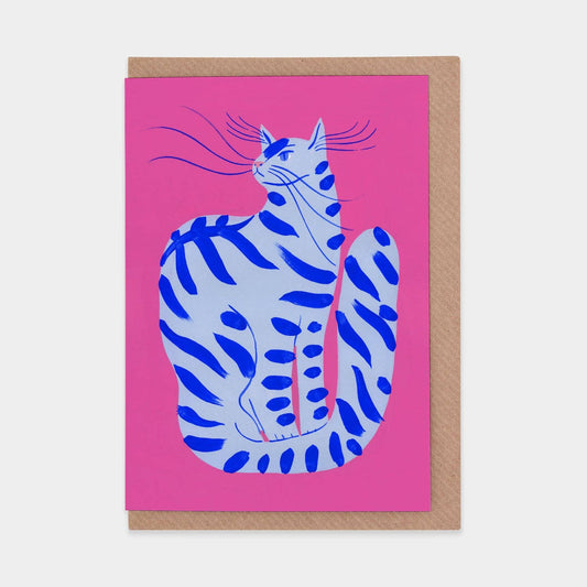 Evermade - Cat with Stripes Greetings Card