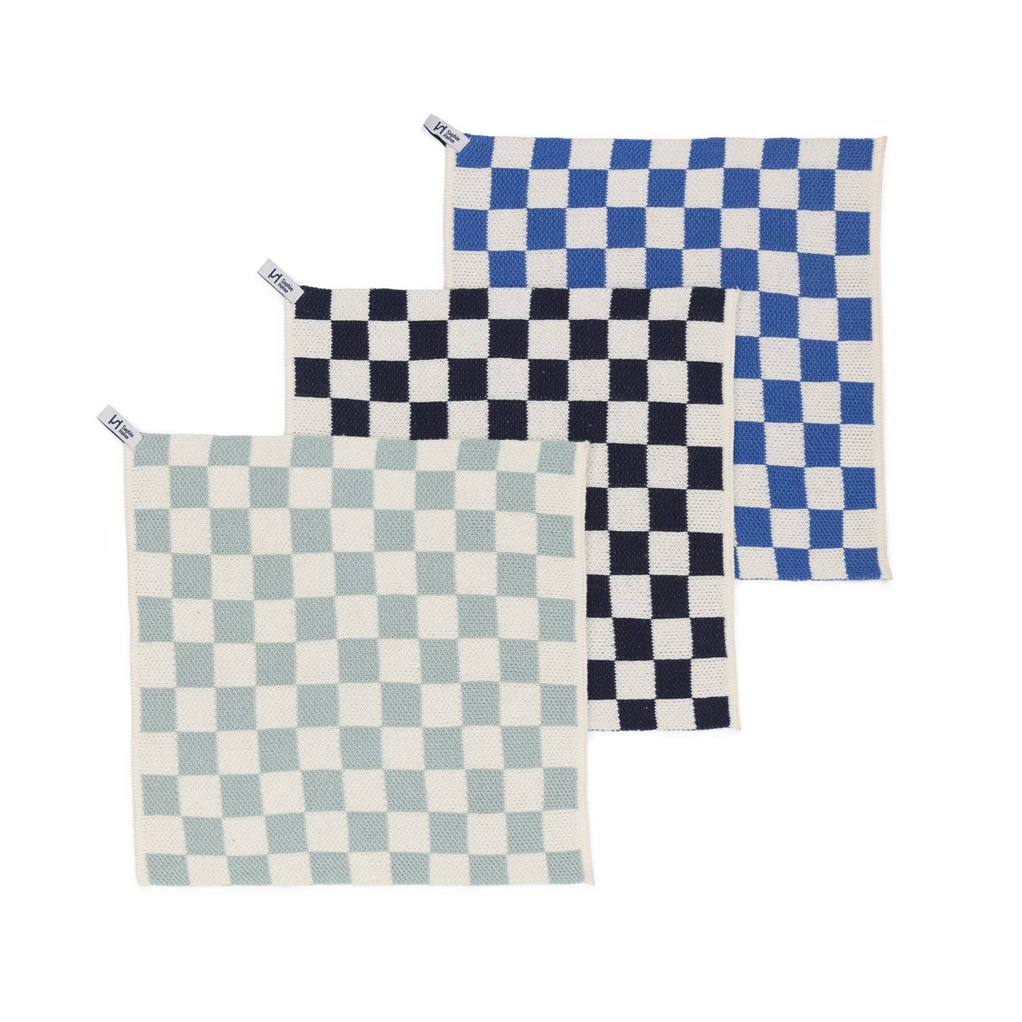 Sophie Home Ltd - Reusable & Eco-Friendly Cotton Dishcloths: Check Cobalt