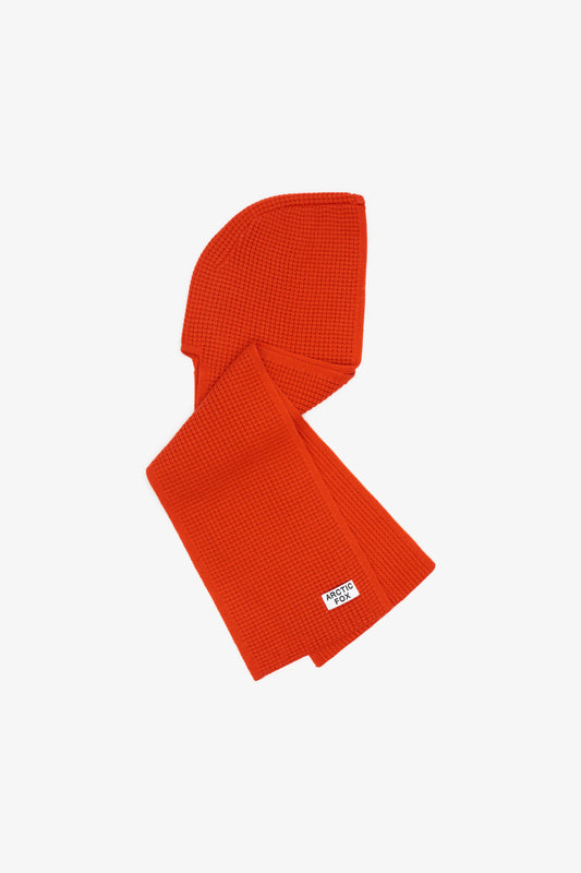 ARCTIC FOX & CO. - The Recycled Bottle Hooded Scarf - Sunkissed Coral - AW24