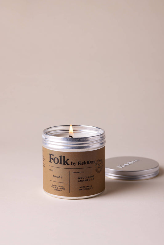FieldDay Ireland - Forage Vegetable Wax Folk Tin Candle