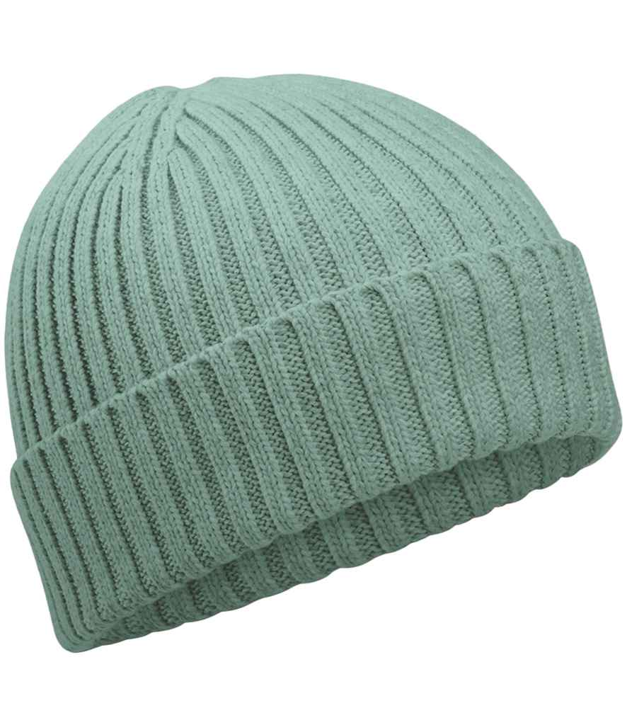 Kids Organic Cotton Beanie: Dusty Green