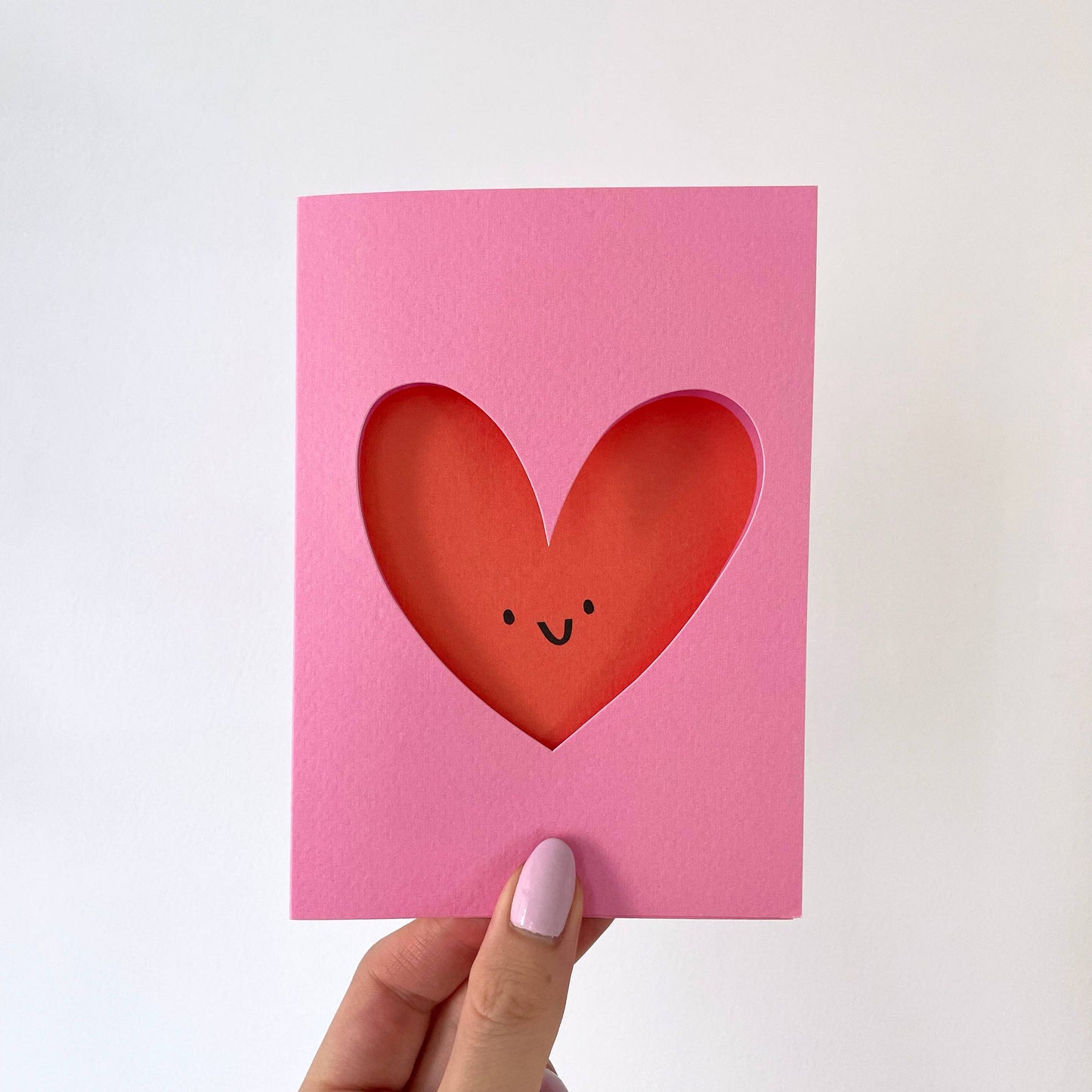 Rumble Cards - Love Heart Die Cut Card