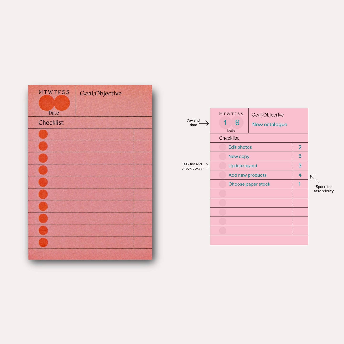 The Completist - Hinoki Habit Checklist Sticky Notes