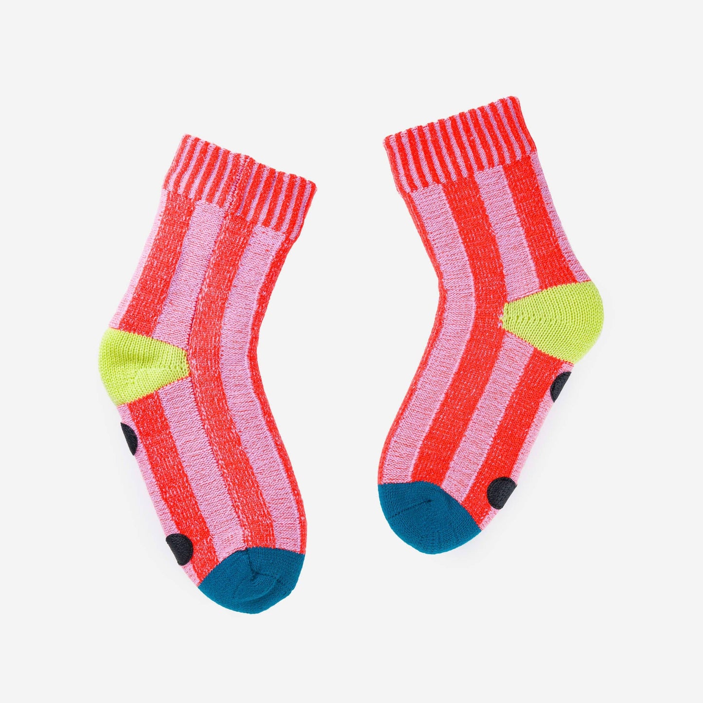 VERLOOP Big Stripe House Socks: Poppy Lilac