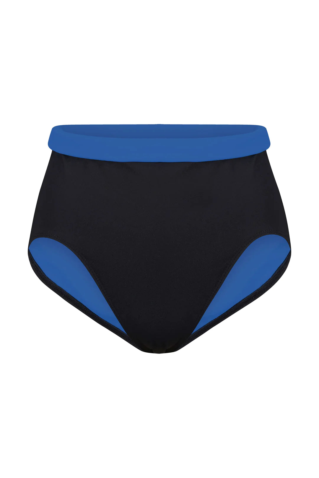 Davy J - The Jones High Leg Bikini Briefs - Black/Blue