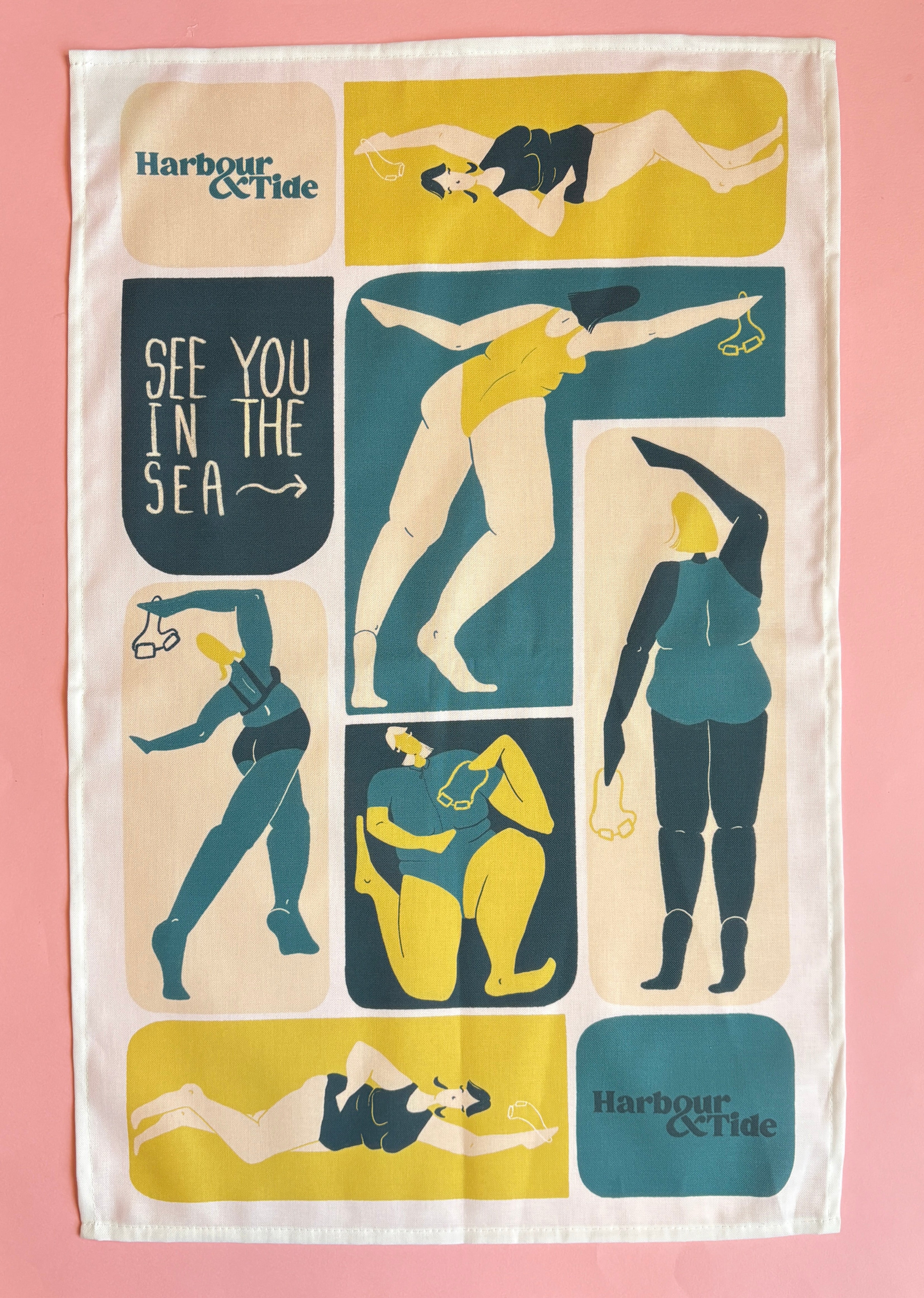 Harbour & Tide See You In The Sea Tea Towel