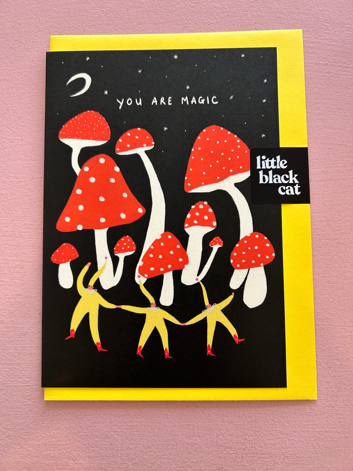 Little Black Cat - You are Magic Card