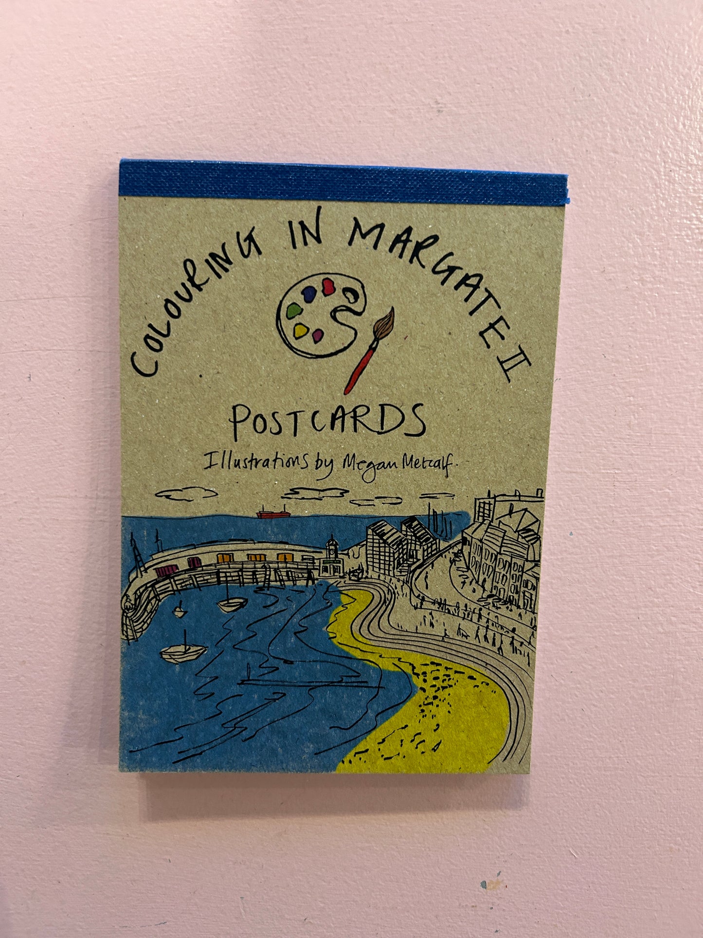 Colouring in Margate Postcards by Megan Metcalf
