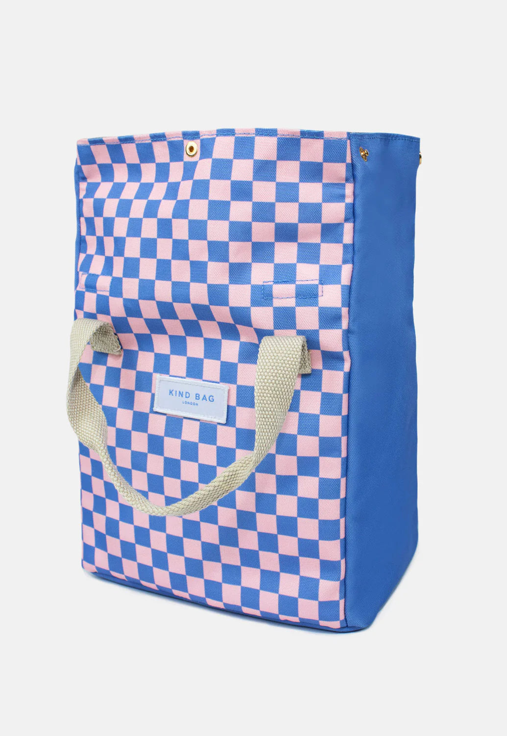 Kind Bag Lunch Bag | Checkerboard Blue & Pink