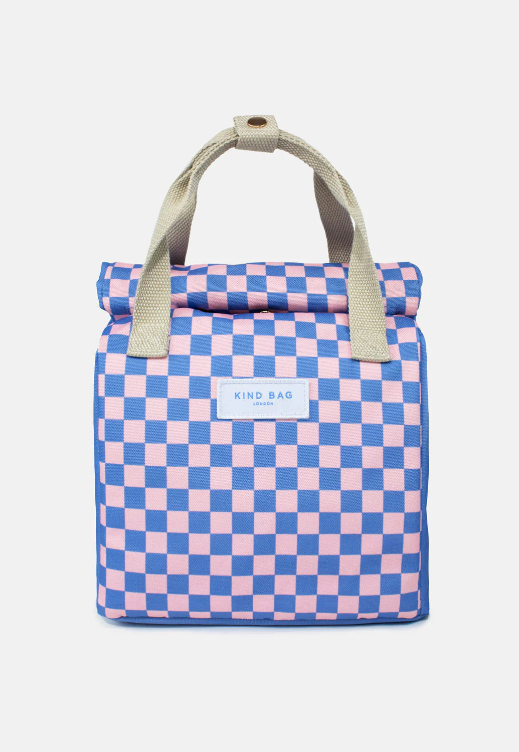 Kind Bag Lunch Bag | Checkerboard Blue & Pink