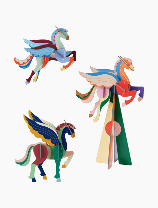 Studio Roof Festive Set Pegasus cardboard decoration ornament