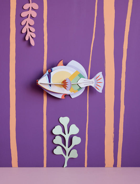 Studio Roof Picasso Fish cardboard decoration ornament wall art