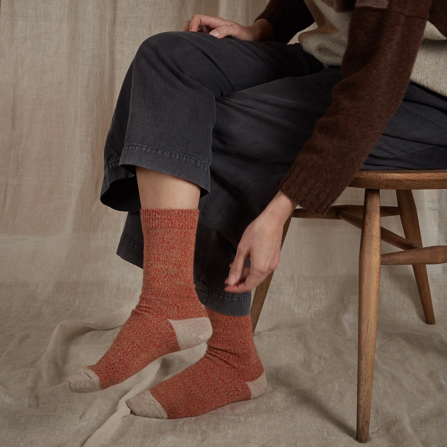 Rove Merino Wool Socks - Fire