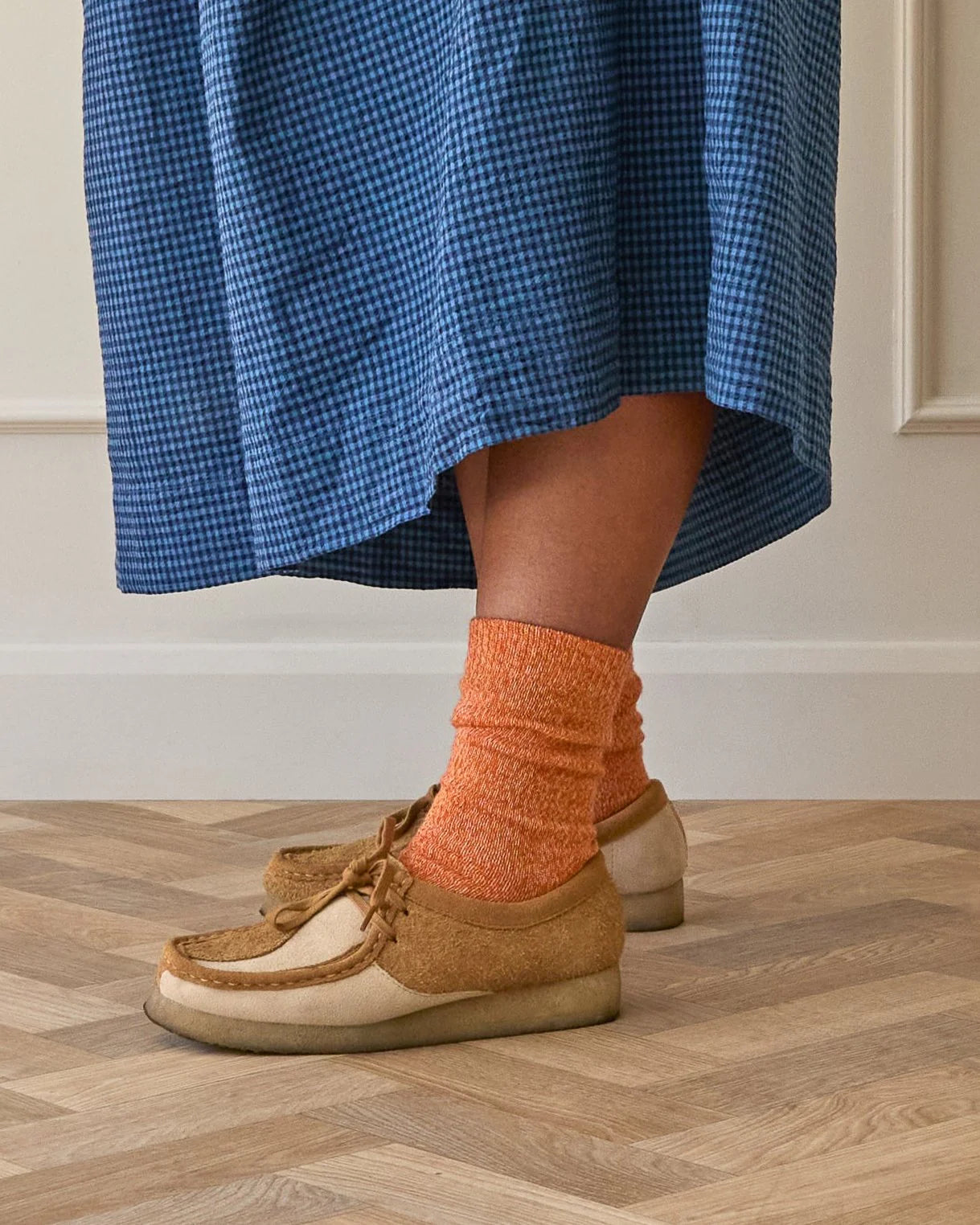 Rove Fine Merino Wool Socks | Tangerine