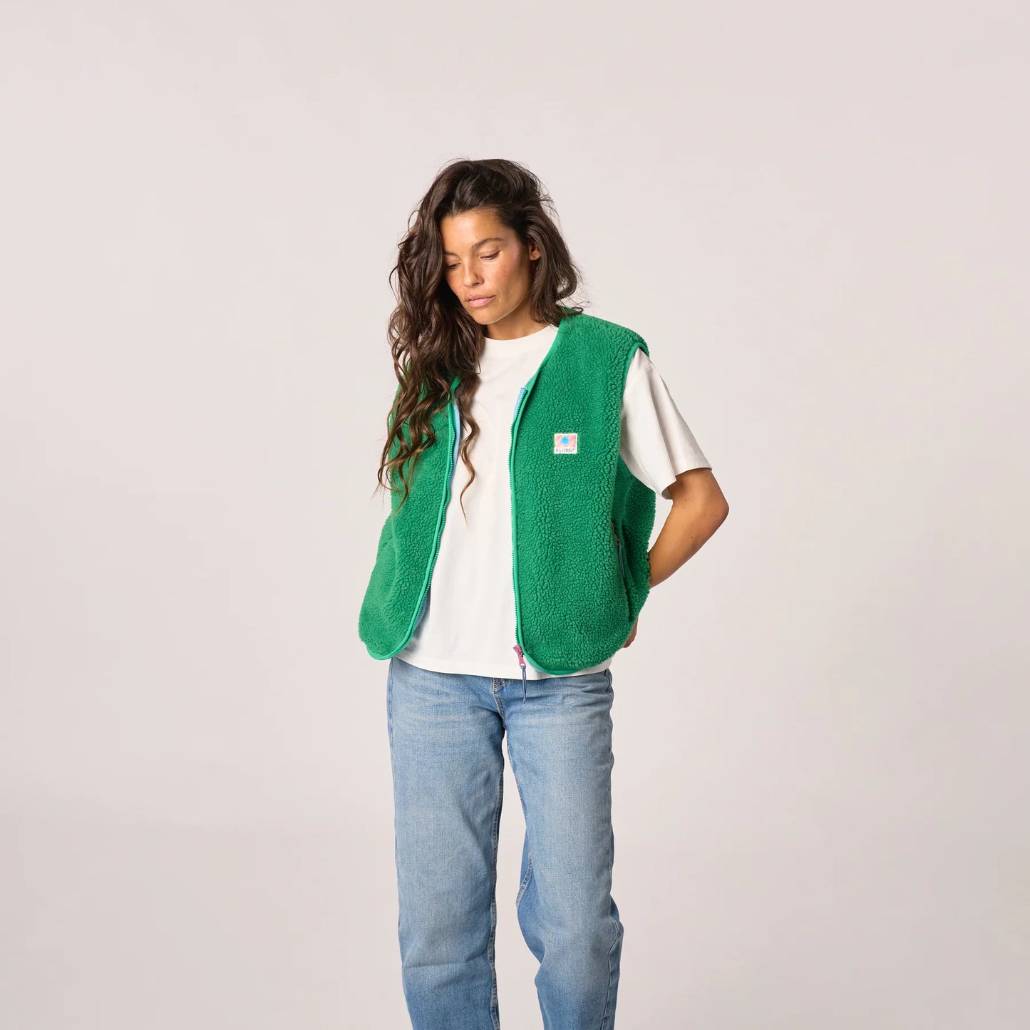 BILLYBELT Sherpa Gilet - Green