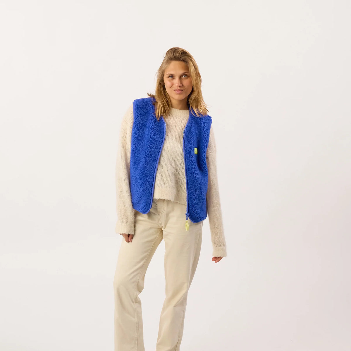 BILLYBELT Sherpa Gilet - Electric Blue
