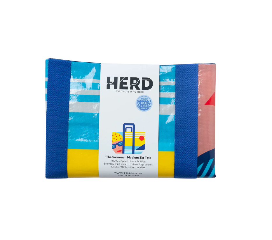 HERD - The Swimmer Medium Zip Tote