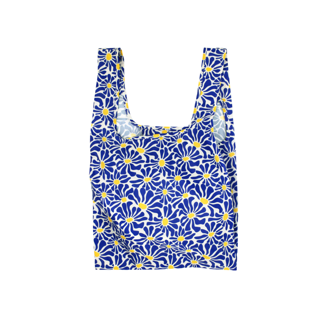 Kind Bag Shopper -Abstract Flowers Blue