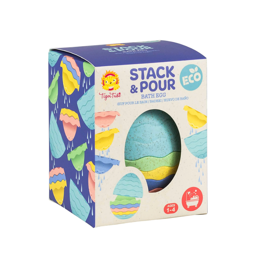 Stack and Pour Bath Egg Eco Baby Toy