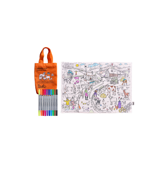 eatsleepdoodle Farmyard Placemat to go