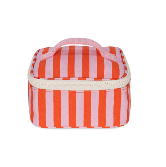 Fluf Mini Zip Cube - Awning Stripe Pink