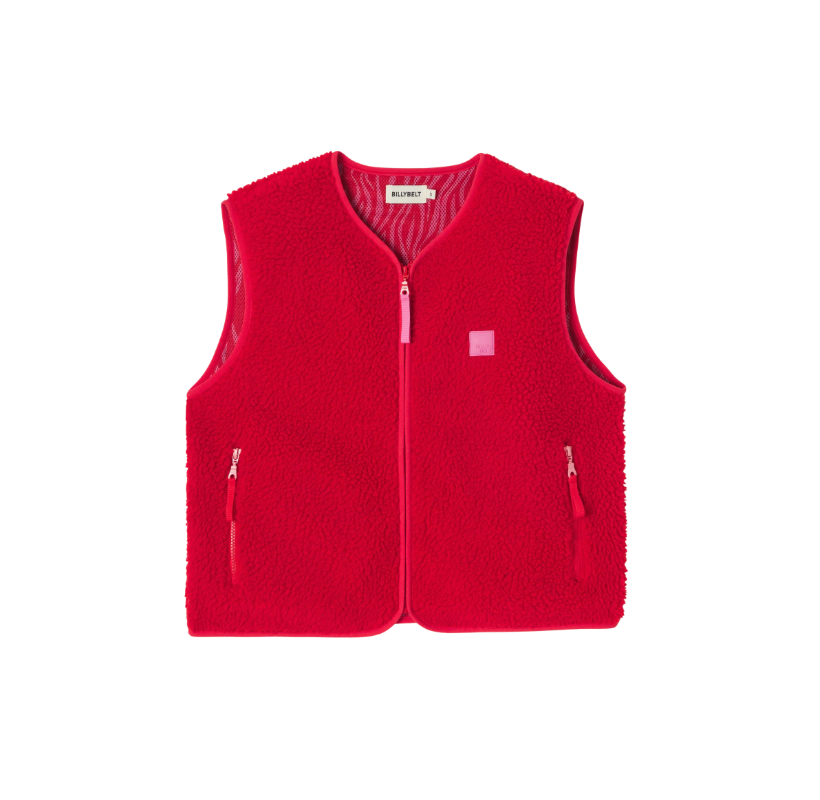 BILLYBELT Sherpa Gilet - Red