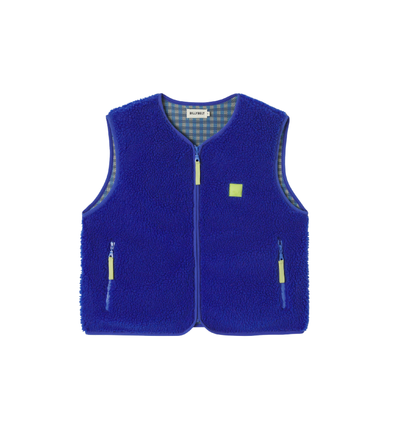 BILLYBELT Sherpa Gilet - Electric Blue