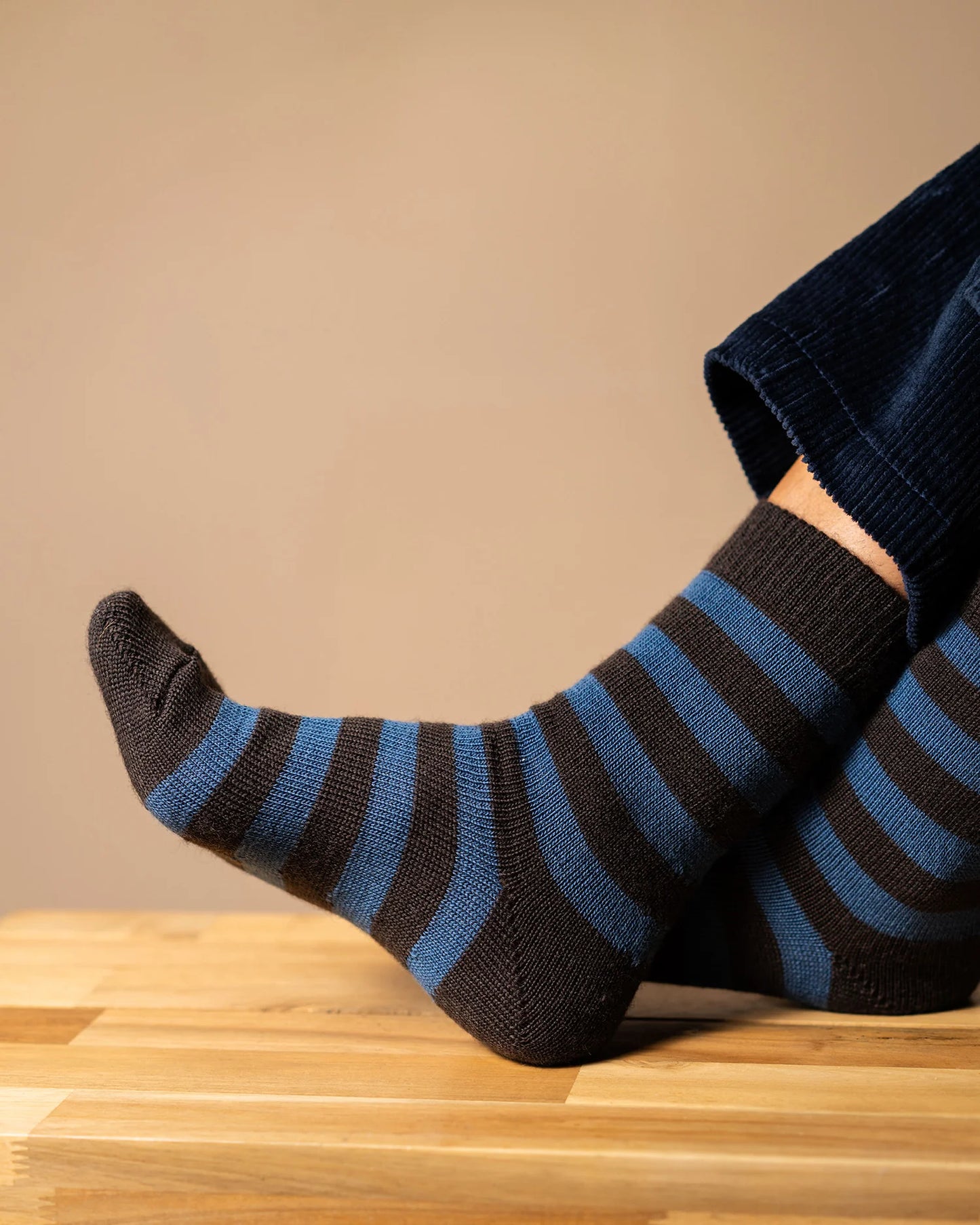 Rove Striped Merino socks