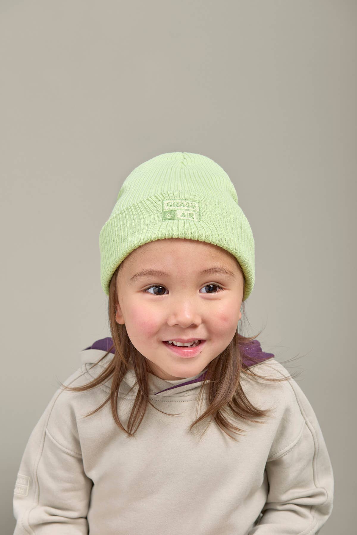 Grass & Air - Glacial Green Beanie: Green / 1-10 years