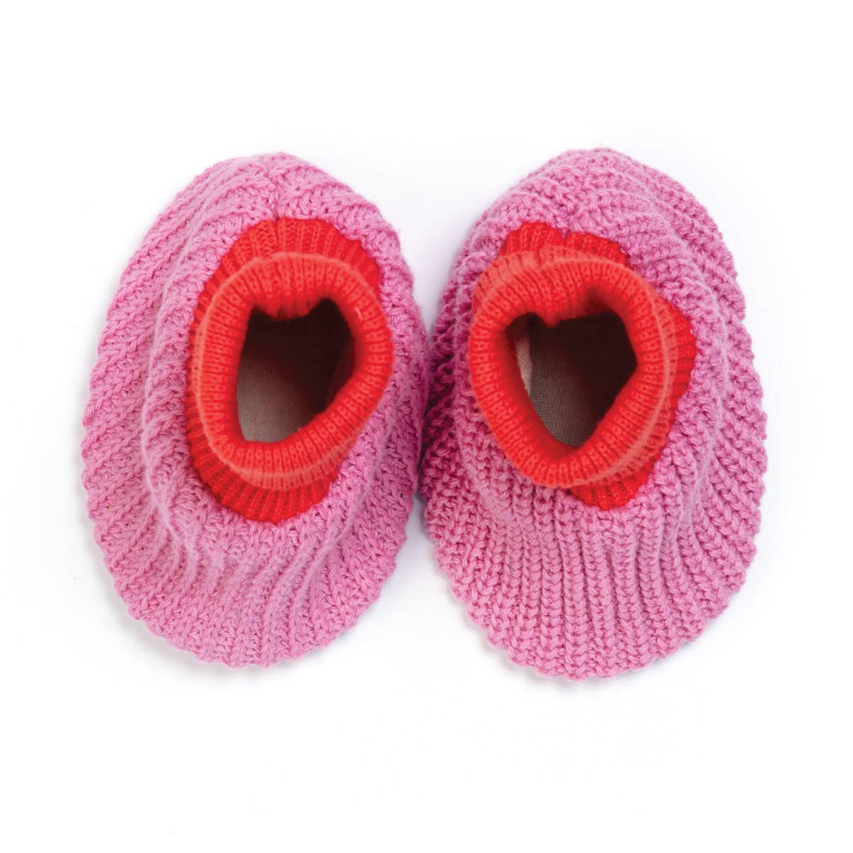 Sophie Home Ltd - Cotton Knit Baby Slipper Socks: Choose Love Pink