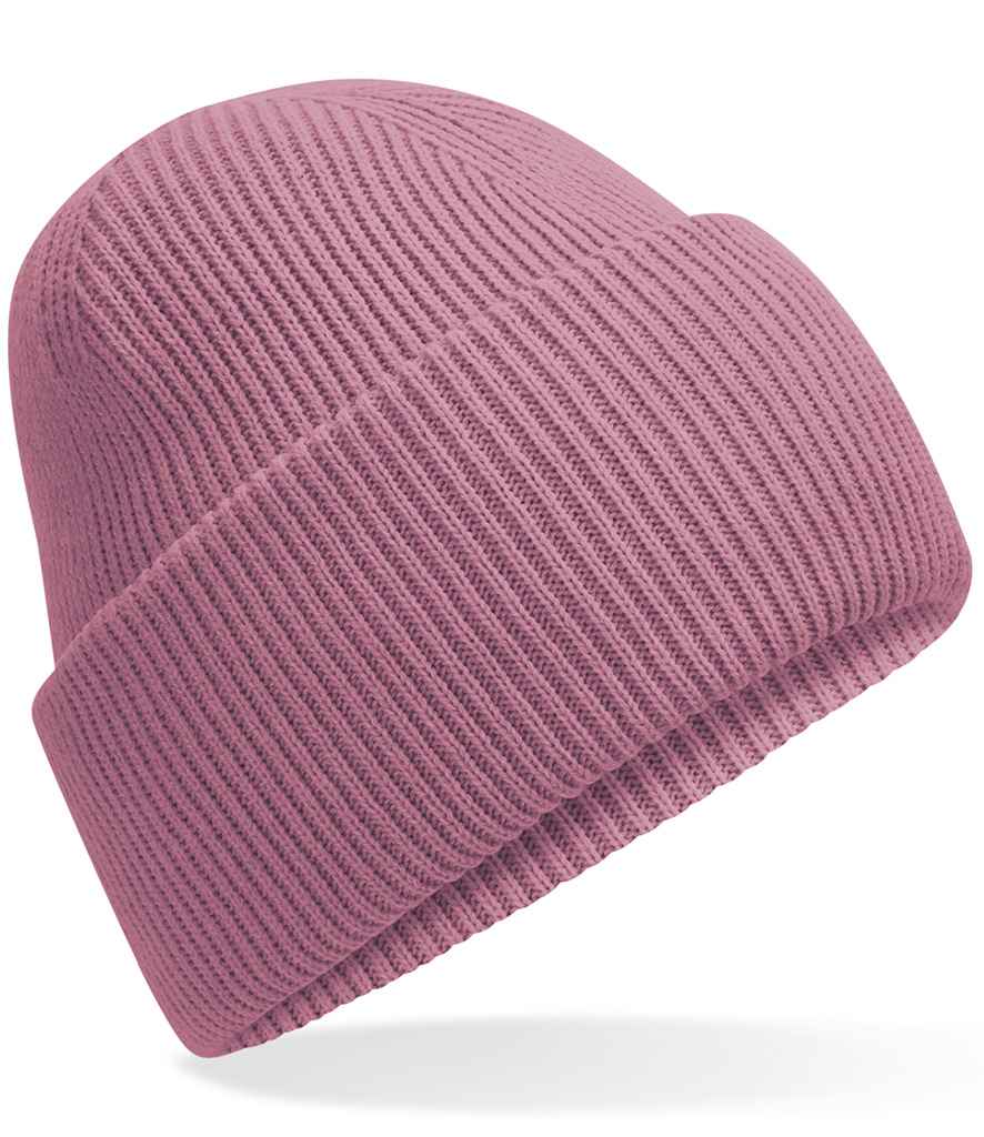 Recycled Deep Cuffed Beanie Dusty Pink